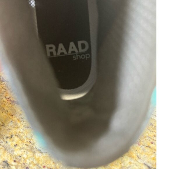 RAAD Aqua Pattern High Top Sneakers Graffiti Retro 6.5M 8W Athletic Shoe Skater - Picture 11 of 11